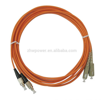 Made in china FC-SC multimode Duplex 50 125 fiber optical cable, fiber optic patch cables with best price from Shenzhen factory